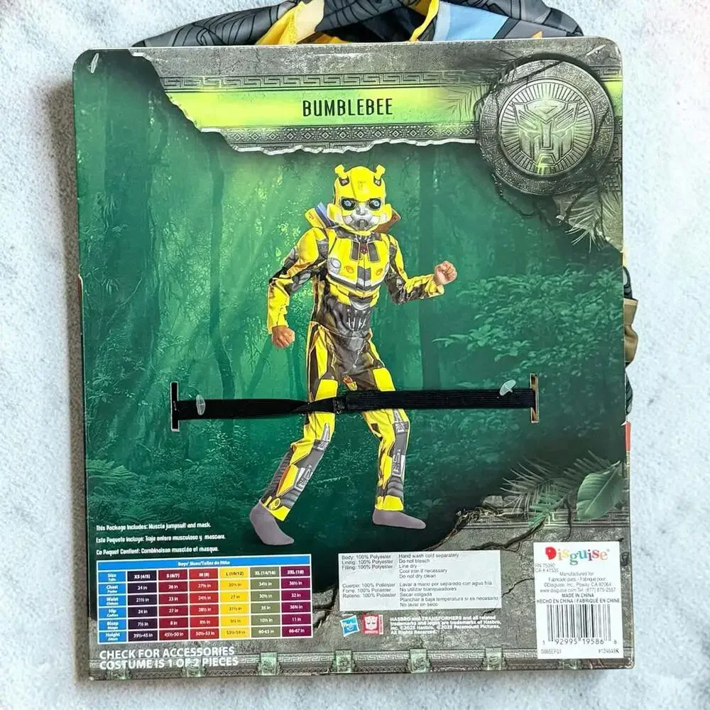 Disguise Transformers Rise of the Beasts Bumblebee Muscle Costume Boys M 8